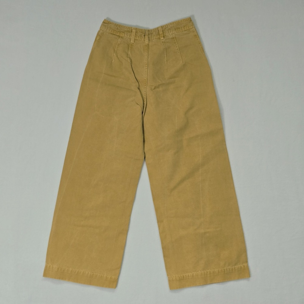 We The Free People Wide Leg Pants Womens High Rise Cropped Khaki Pumpkin Size 24 - Picture 4 of 8